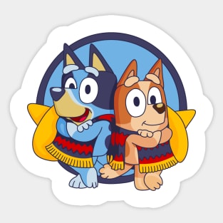 Bluey Hermanos Sticker